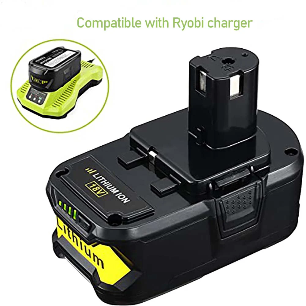For Ryobi 18V Battery 5.0Ah Replacement | P108 Batteries 2 Pack - Image 4