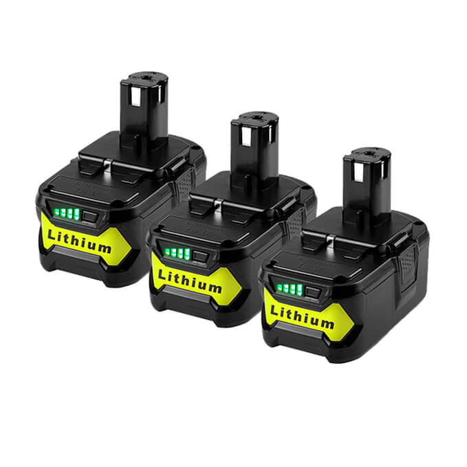 For Ryobi 18V Battery 5.0Ah Replacement | P108 Batteries 3 Pack - Image 3