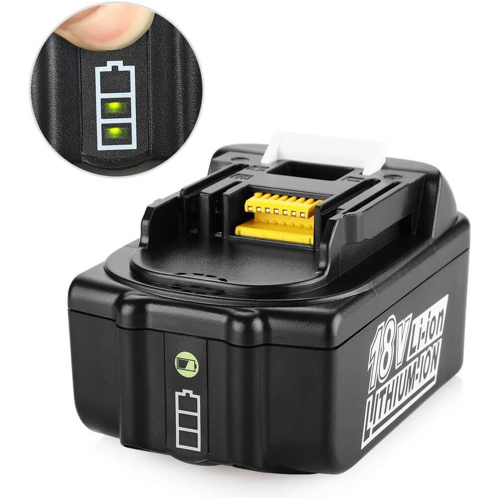 2 Pack For 18V 5Ah Makita BL1850B Battery Replacement & Dual Port Charger Starter Pack / Replacement charger for Makita 18V battery charger DC18RD Makita 18V LXT lithium-ion battery - Image 4