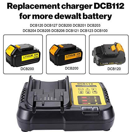 Charger for Dewalt 18V & 12V Li-Ion Replacement Battery | For DCB115 Charger - Image 5