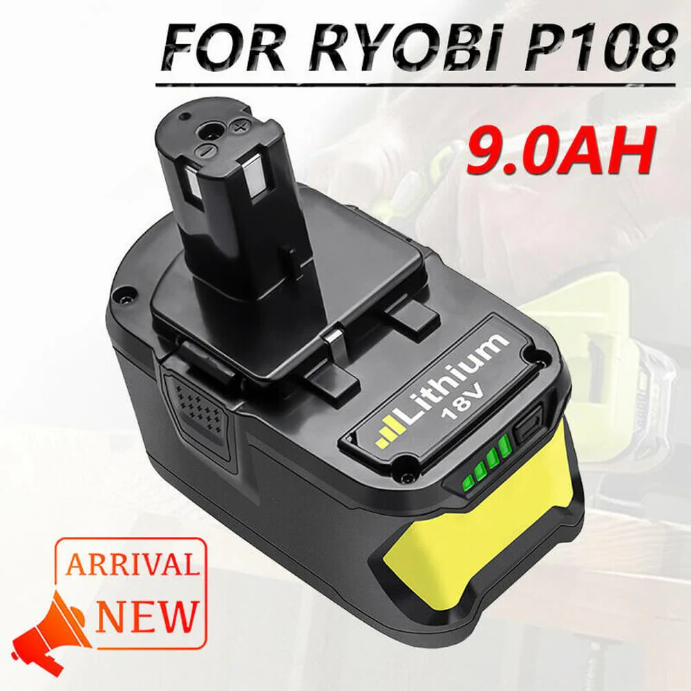 For Ryobi 18V 9.0Ah Battery Replacement | P108 batteries - Image 6