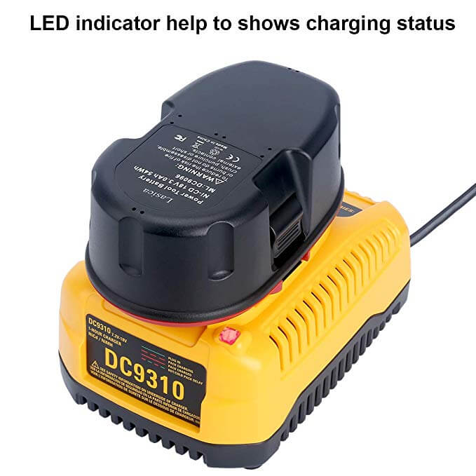 Dewalt DC9310 Fast Battery Replacement Charger For Dewalt 7.2V-18V XRP Ni-CD Ni-MH Battery - Image 3