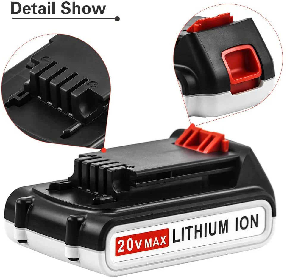 For Black And Decker 20V Battery Replacement | LBXR20 3.0Ah Li-ion Batteries 3 Pack - Image 3