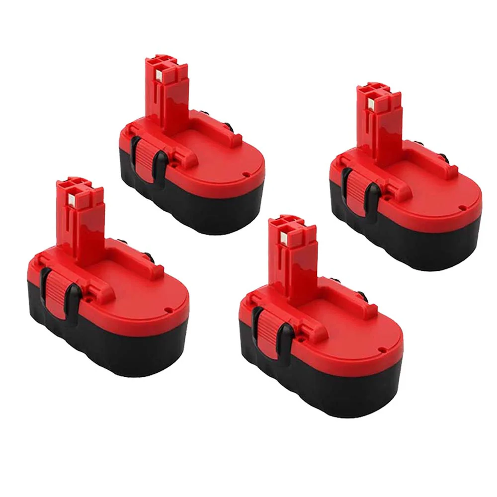 For Bosch 18V Battery 4.8Ah Replacement | BAT181 Ni-HM Batteries 4 Pack