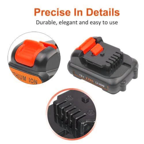 For Dewalt 12V Battery 3Ah Replacement | DCB120 Lithium Battery (3 Pack） - Image 4