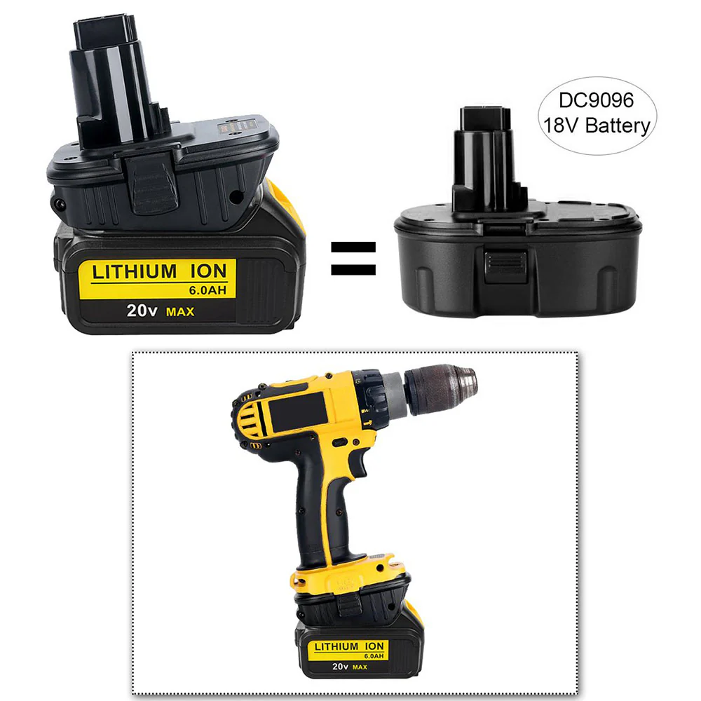For DeWalt 18V To 20V Replacement Adaptor | DCA1820 Battery Adapter 2 Pack - Image 5