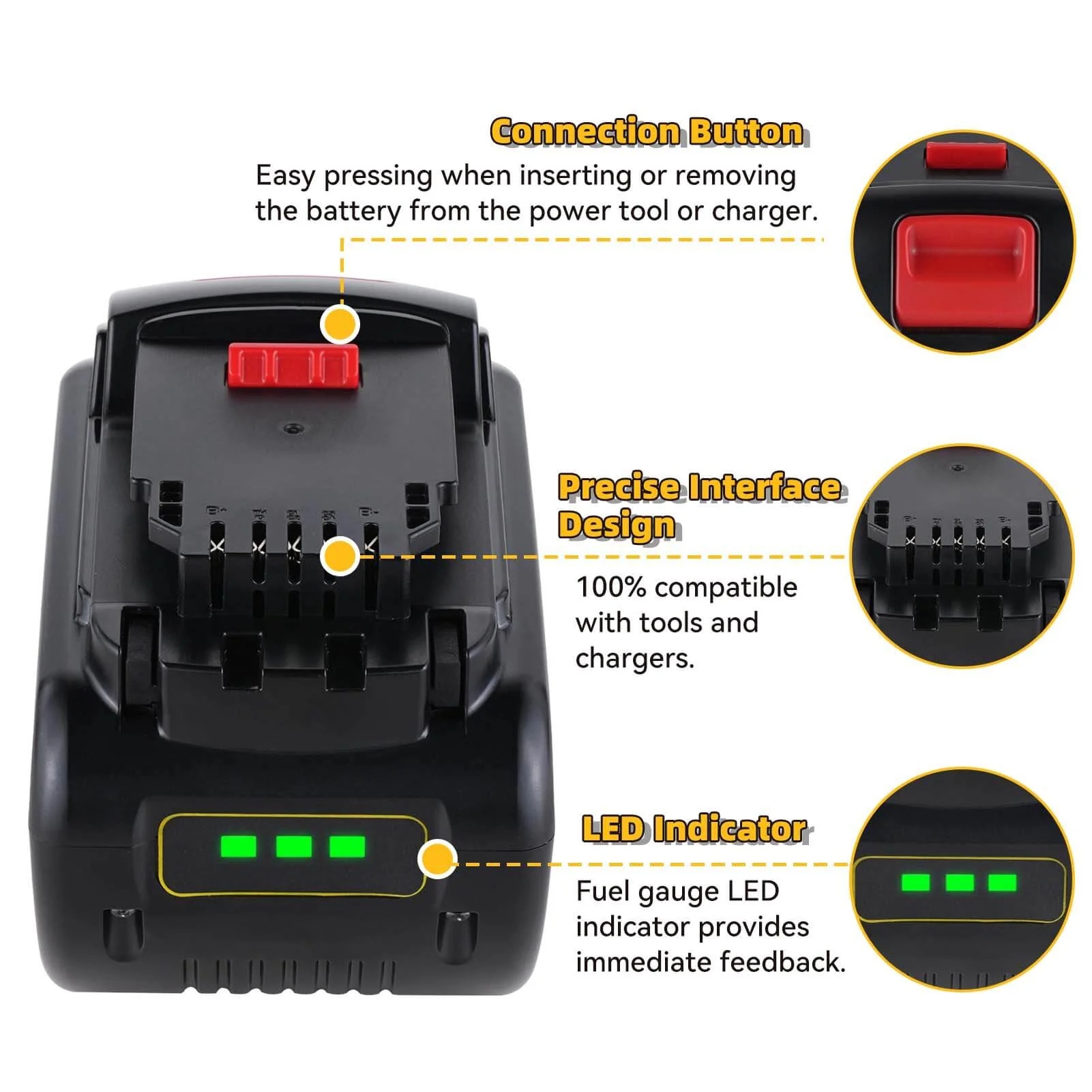 For Dewalt DCB547 18V/54V MAX FLEXVOLT Li-Ion 9.0Ah Battery DCB609-2 DCB606 2Pack - Image 4