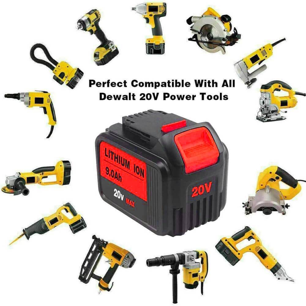 For DeWalt XR Battery 18V/20V 9Ah | DCB200 Replacement Battery 2 pack - Image 5