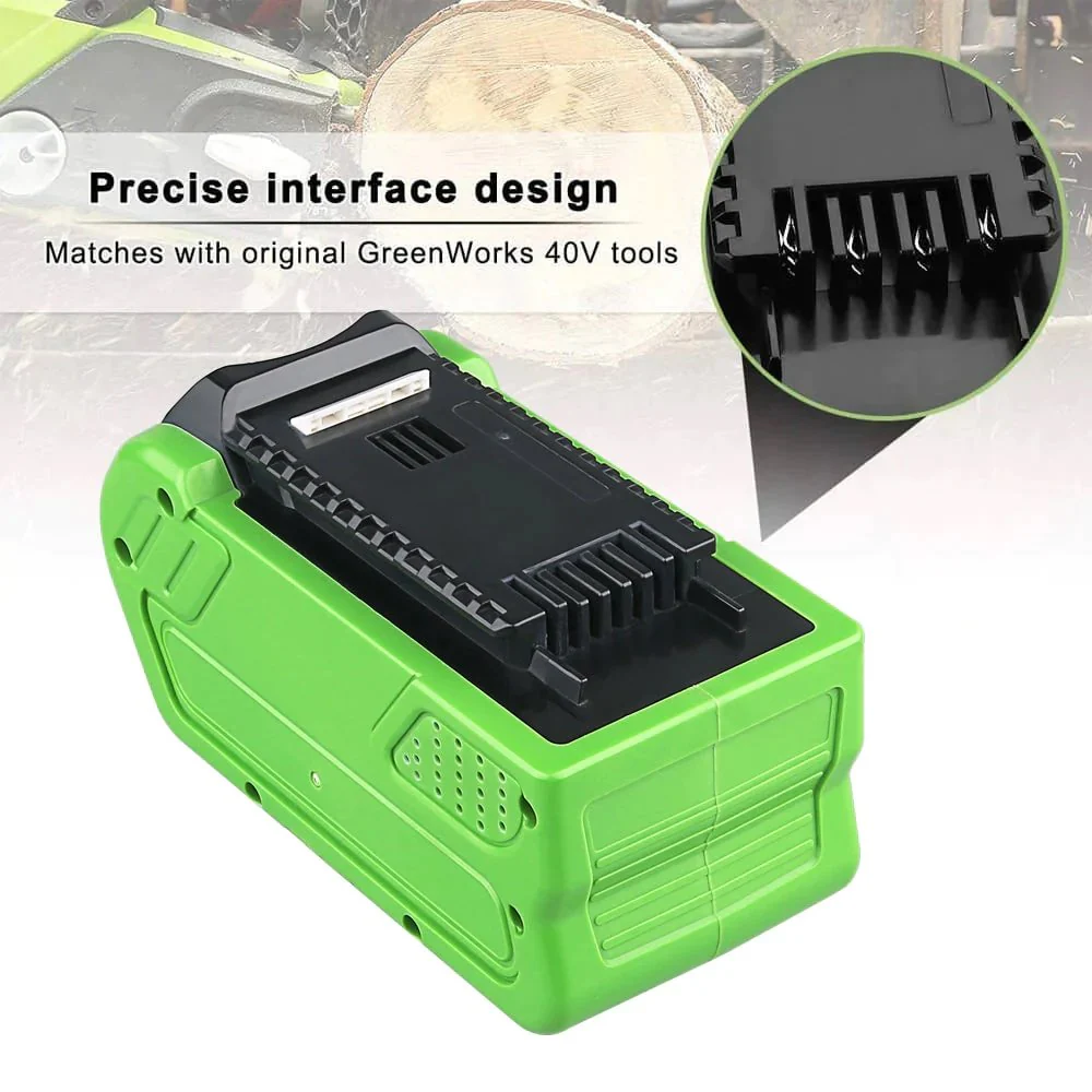 For Greenworks Battery 40V 8.0Ah | For G-MAX 29472 29462 Battery (Not for Gen 1) - Image 4