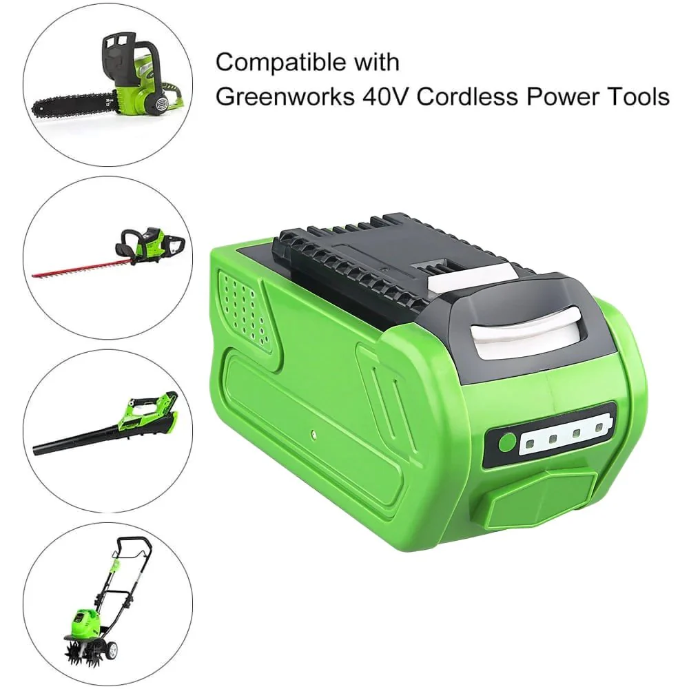 For Greenworks Battery 40V 8.0Ah | For G-MAX 29472 29462 Battery (Not for Gen 1) - Image 5