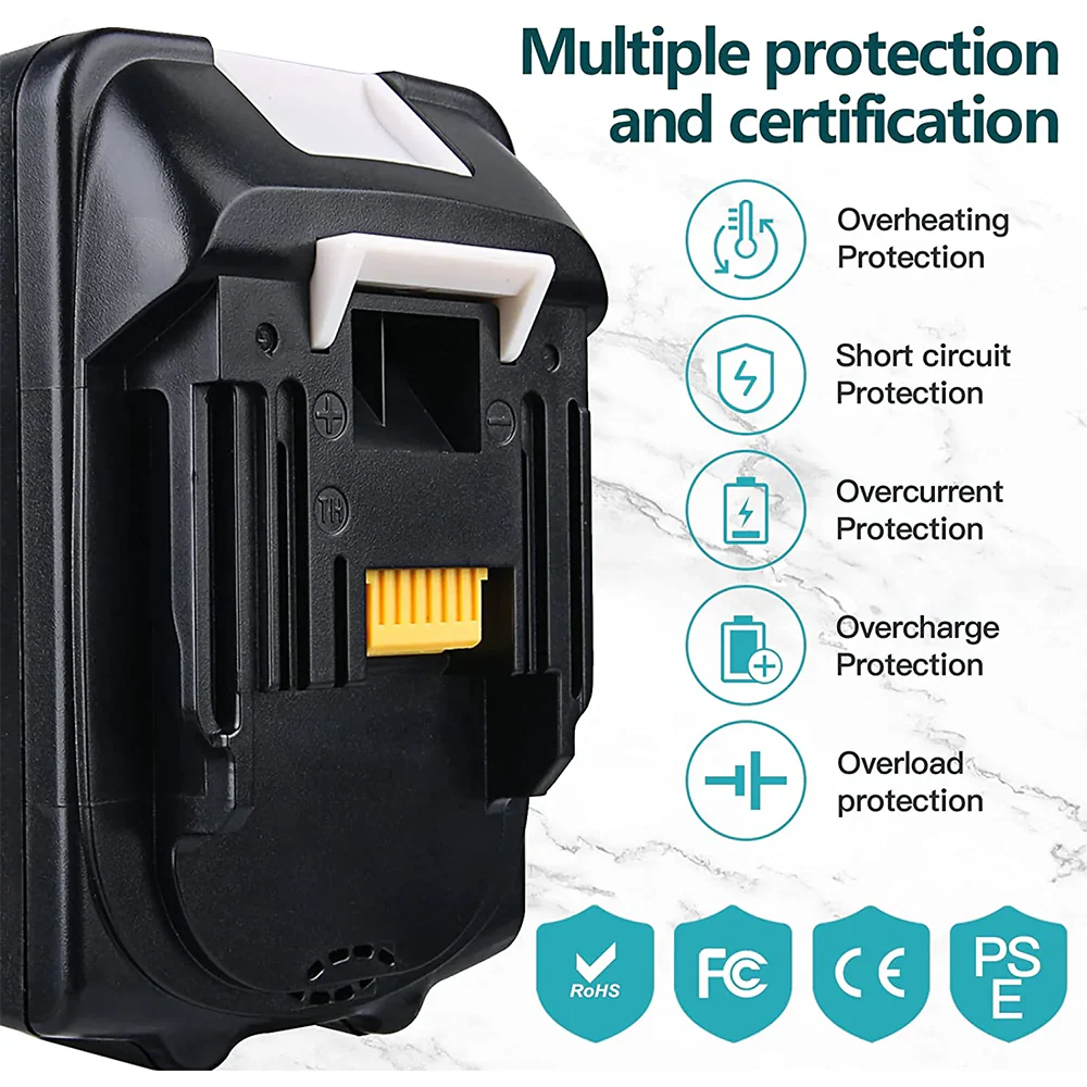 For Makita 18V Battery 5Ah Replacement | BL1850 Li-ion Batteries 10 Pack - Image 5