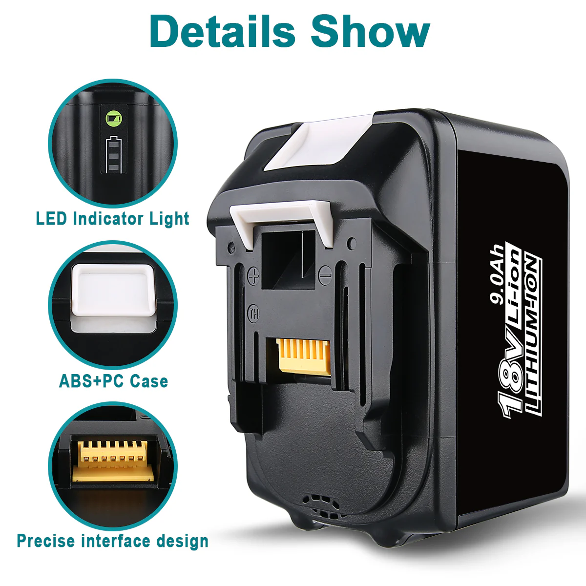 For Makita 18V Battery 9Ah Replacement | BL1890B Batteries 3 Pack - Image 4