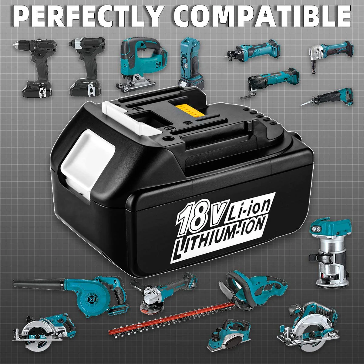 For Makita 18V Battery 5.0Ah Replacement | BL1850 Li-ion Batteries 3 Pack - Image 3