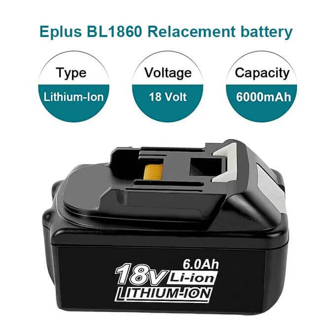 For Makita 18V Battery 6Ah Replacement | BL1860B Li-ion Batteries 4 Pack (LED Indicator) - Image 2