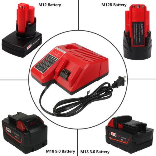 For Milwaukee Replacement Battery Charger | M 12-18C 12V-18V Lithium Battery Charger - Image 3