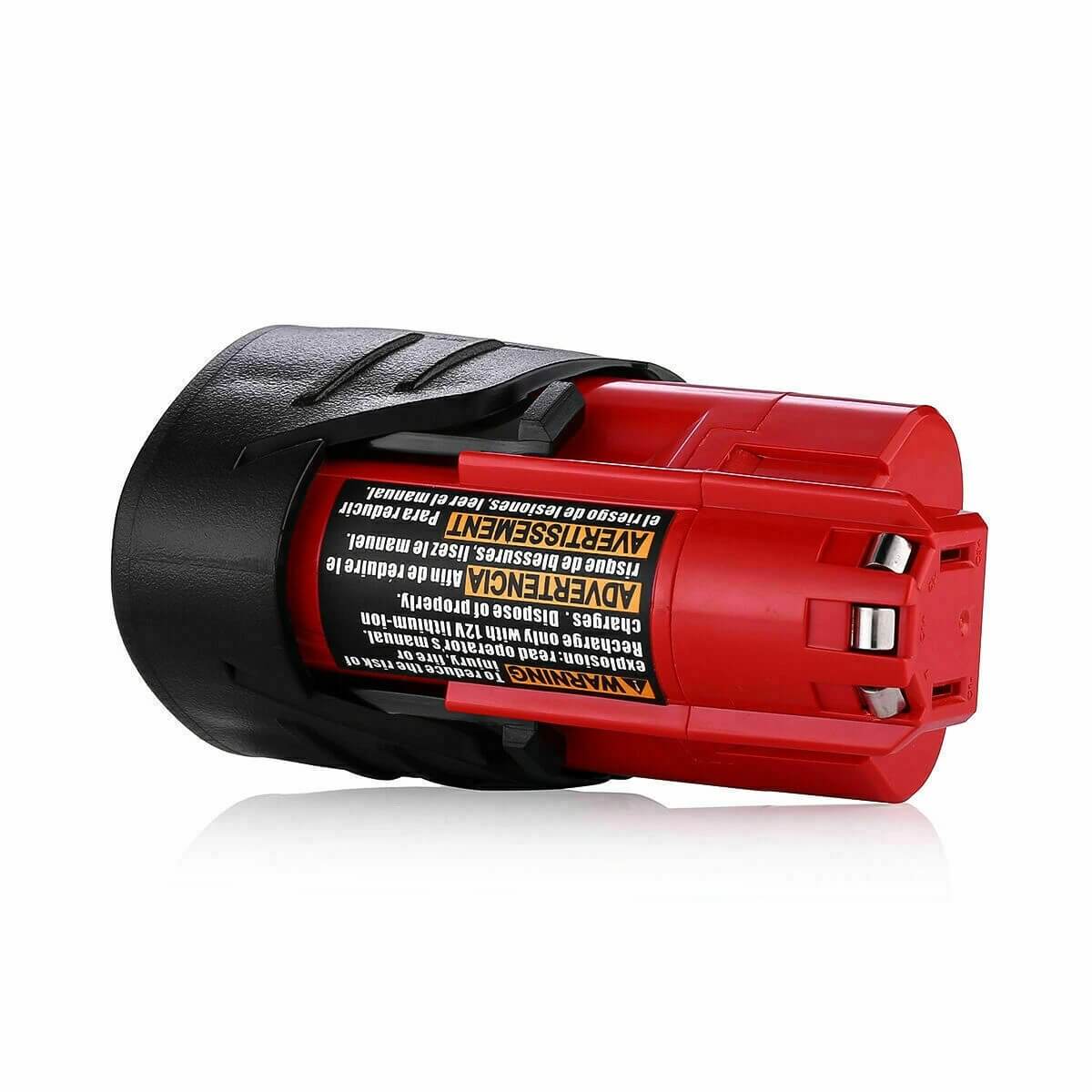 For Milwaukee M 12 Battery 3.5Ah Replacement | M 12B Battery 8 Pack - Image 3